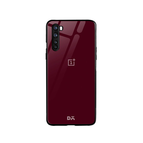 

DailyObjects Maroon Glass Case Cover For OnePlus Nord