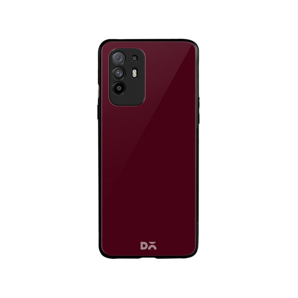 

DailyObjects Maroon Glass Case Cover For Oppo F19 Pro Plus
