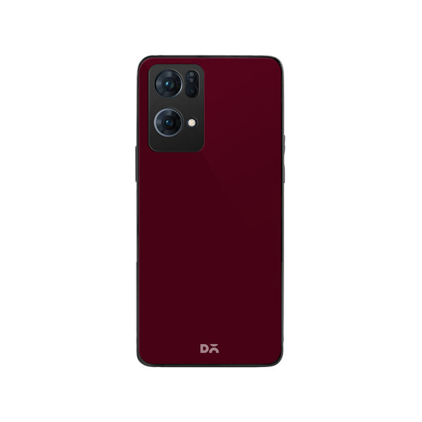 

DailyObjects Maroon Glass Case Cover For Oppo Reno 7 Pro