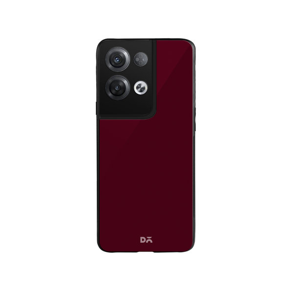 

DailyObjects Maroon Glass Case Cover For Oppo Reno 8