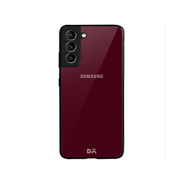 

DailyObjects Maroon Glass Case Cover For Samsung Galaxy S22 Plus