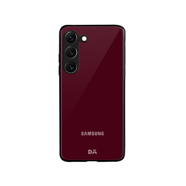 

DailyObjects Maroon Glass Case Cover For Samsung Galaxy S23 Plus