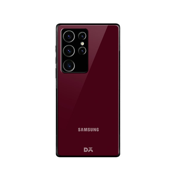 

DailyObjects Maroon Glass Case Cover For Samsung Galaxy S23 Ultra
