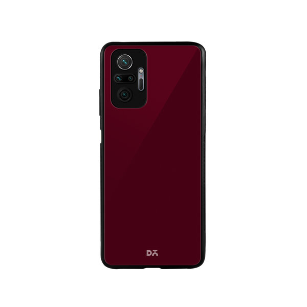 

DailyObjects Maroon Glass Case Cover For Xiaomi Redmi Note 10 Pro