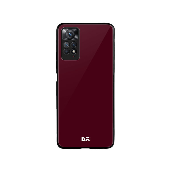 

DailyObjects Maroon Glass Case Cover For Xiaomi Redmi Note 11 Pro