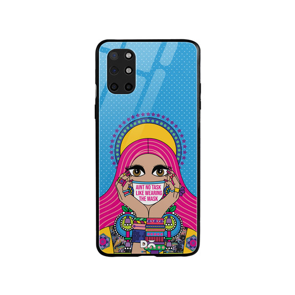 

DailyObjects Mask-Up Millennial Glass Case Cover For OnePlus 8T