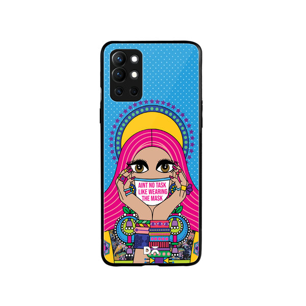 

DailyObjects Mask-Up Millennial Glass Case Cover For OnePlus 9R
