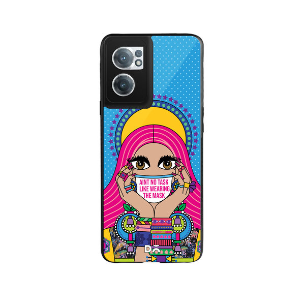 

DailyObjects Mask-Up Millennial Glass Case Cover For OnePlus Nord CE 2