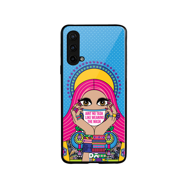 

DailyObjects Mask-Up Millennial Glass Case Cover For OnePlus Nord CE