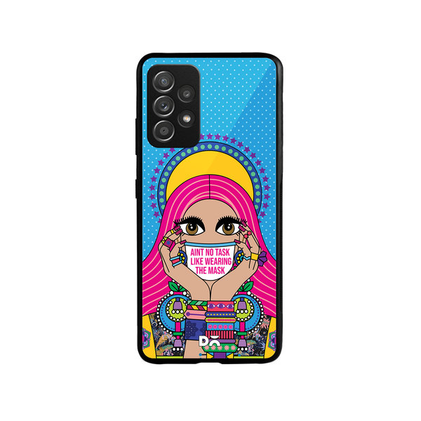 

DailyObjects Mask-Up Millennial Glass Case Cover For Samsung Galaxy A52