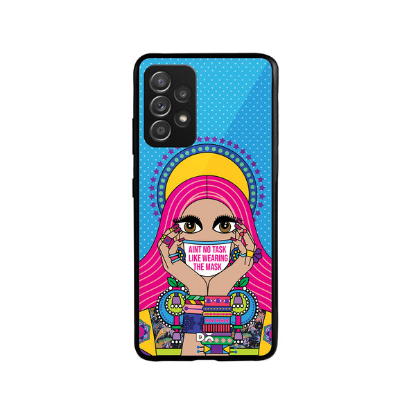 

DailyObjects Mask-Up Millennial Glass Case Cover For Samsung Galaxy A73