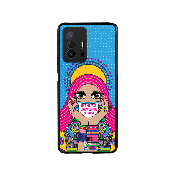 

DailyObjects Mask-Up Millennial Glass Case Cover For Xiaomi 11T