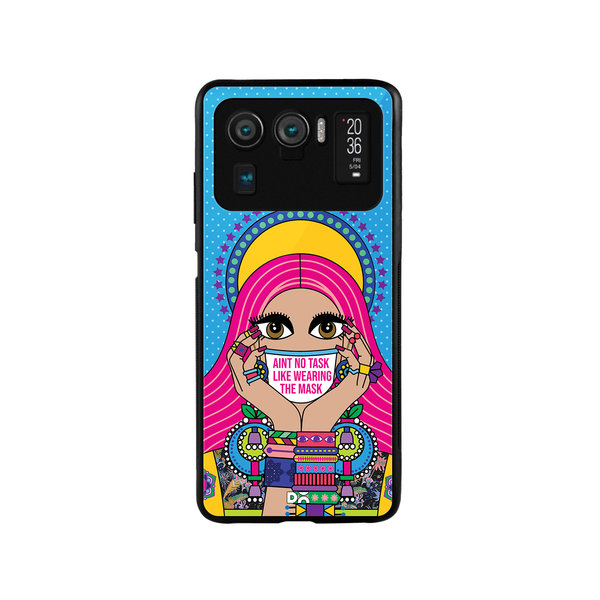 

DailyObjects Mask-Up Millennial Glass Case Cover For Xiaomi Mi 11 Ultra