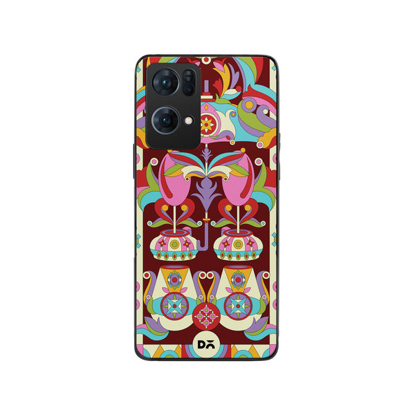 

DailyObjects Matka Mela Glass Case Cover For Oppo Reno 7 Pro