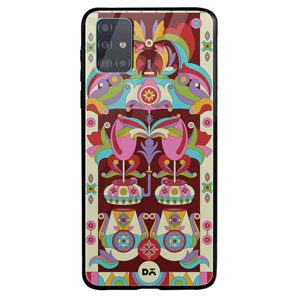 

DailyObjects Matka Mela Glass Case Cover For Samsung Galaxy A51