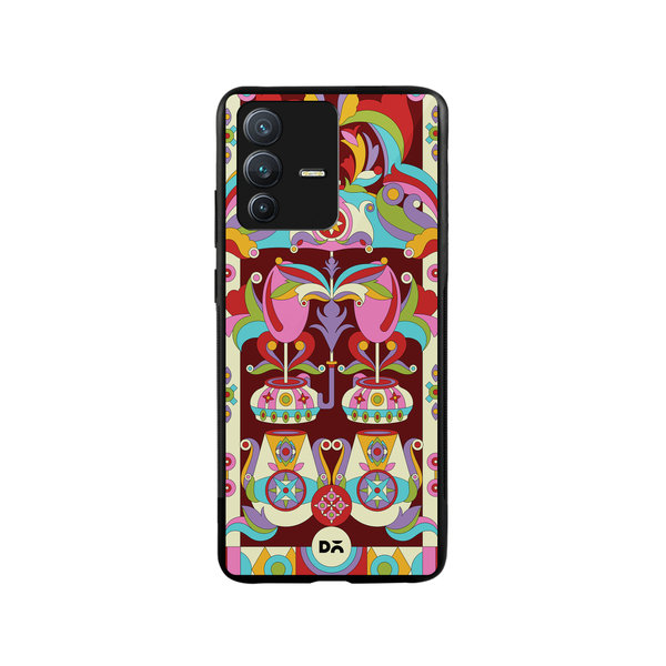 

DailyObjects Matka Mela Glass Case Cover For Vivo V23
