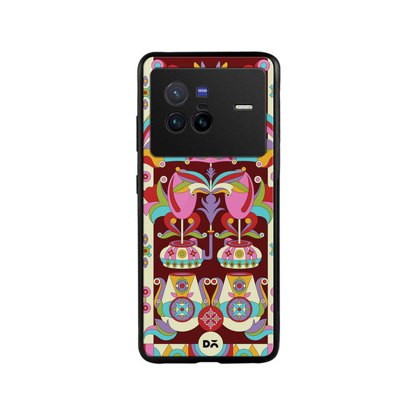 

DailyObjects Matka Mela Glass Case Cover For Vivo X80