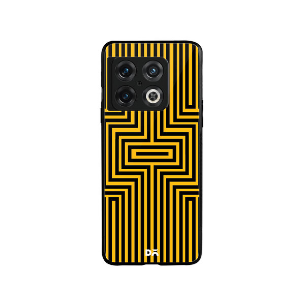 

DailyObjects Maze Ochre Glass Case Cover For OnePlus 10 Pro