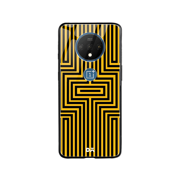 

DailyObjects Maze Ochre Glass Case Cover For OnePlus 7T