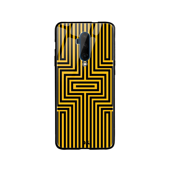 

DailyObjects Maze Ochre Glass Case Cover For OnePlus 7T Pro