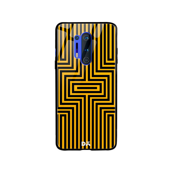 

DailyObjects Maze Ochre Glass Case Cover For OnePlus 8 Pro
