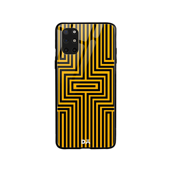 

DailyObjects Maze Ochre Glass Case Cover For OnePlus 8T