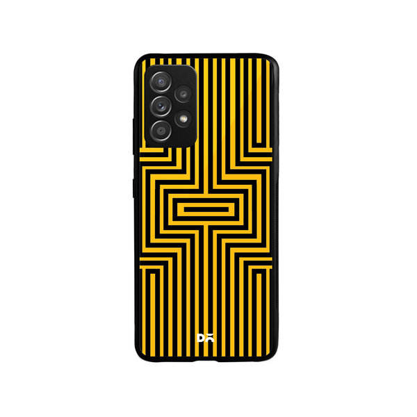 

DailyObjects Maze Ochre Glass Case Cover For Samsung Galaxy A73