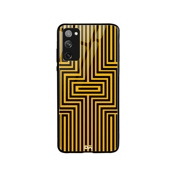 

DailyObjects Maze Ochre Glass Case Cover For Samsung Galaxy S20 FE