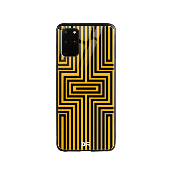 

DailyObjects Maze Ochre Glass Case Cover For Samsung Galaxy S20 Plus