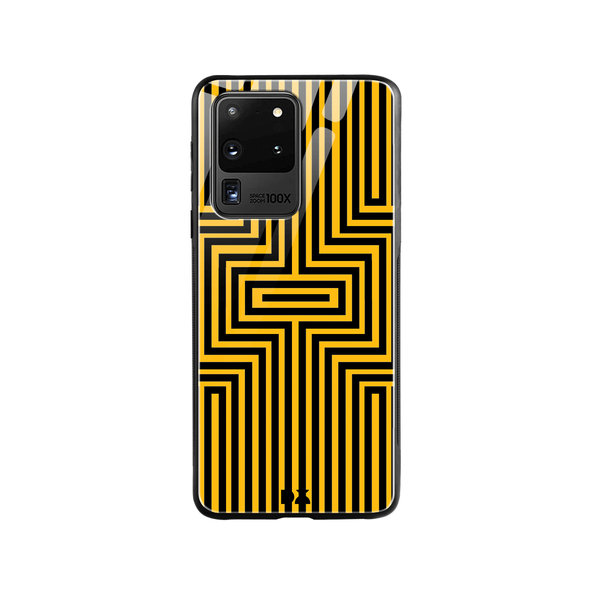 

DailyObjects Maze Ochre Glass Case Cover For Samsung Galaxy S20 Ultra