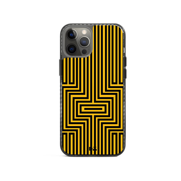 

DailyObjects Maze Ochre Stride 2.0 Case Cover For iPhone 12 Pro