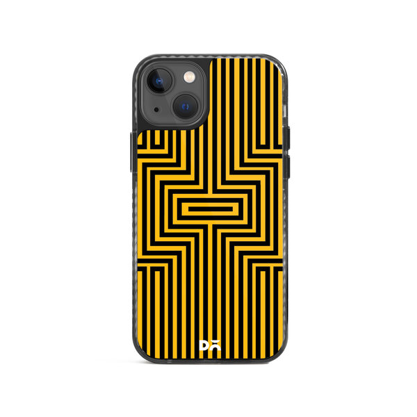 

DailyObjects Maze Ochre Stride 2.0 Case Cover For iPhone 15 Plus