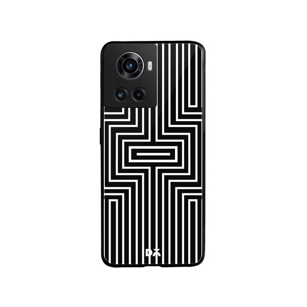

DailyObjects Maze White Glass Case Cover For OnePlus 10R