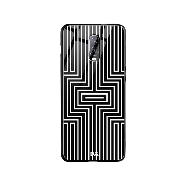 

DailyObjects Maze White Glass Case Cover For OnePlus 7