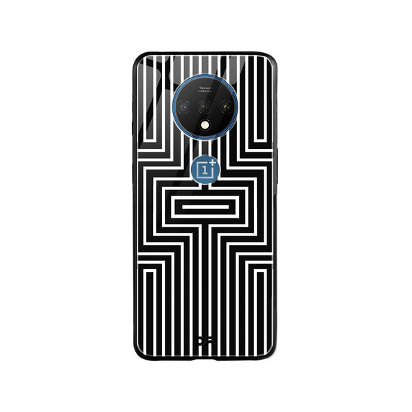 

DailyObjects Maze White Glass Case Cover For OnePlus 7T