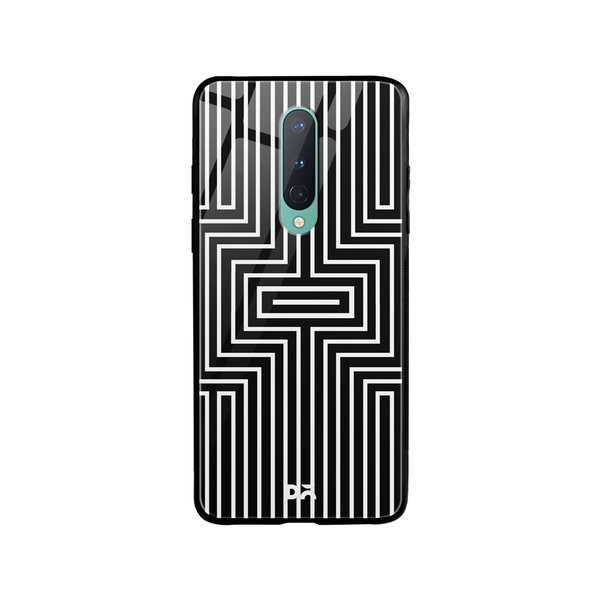 

DailyObjects Maze White Glass Case Cover For OnePlus 8