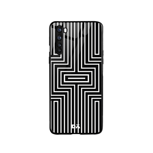 

DailyObjects Maze White Glass Case Cover For OnePlus Nord