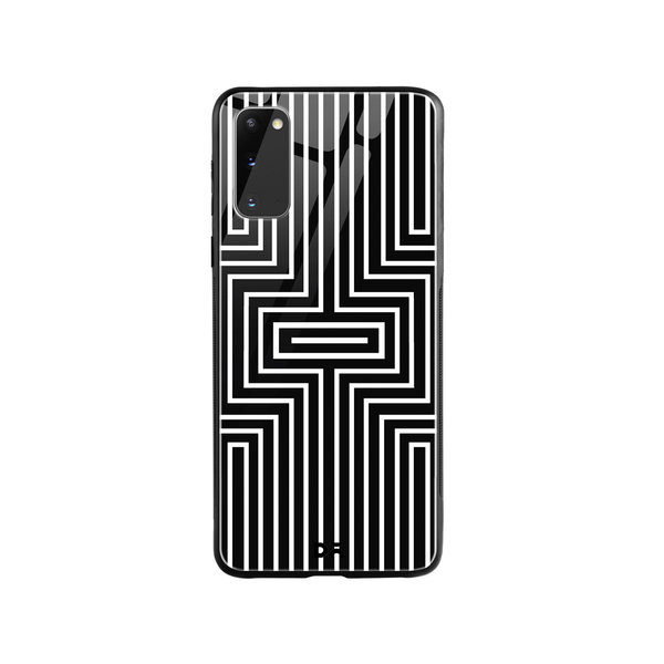 

DailyObjects Maze White Glass Case Cover For Samsung Galaxy S20