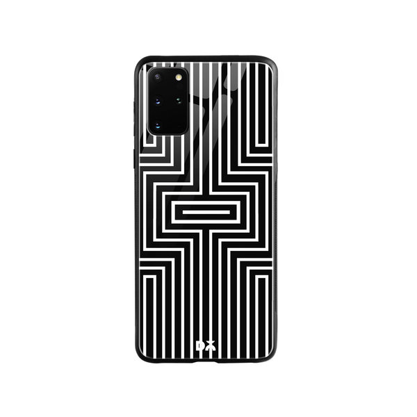 

DailyObjects Maze White Glass Case Cover For Samsung Galaxy S20 Plus