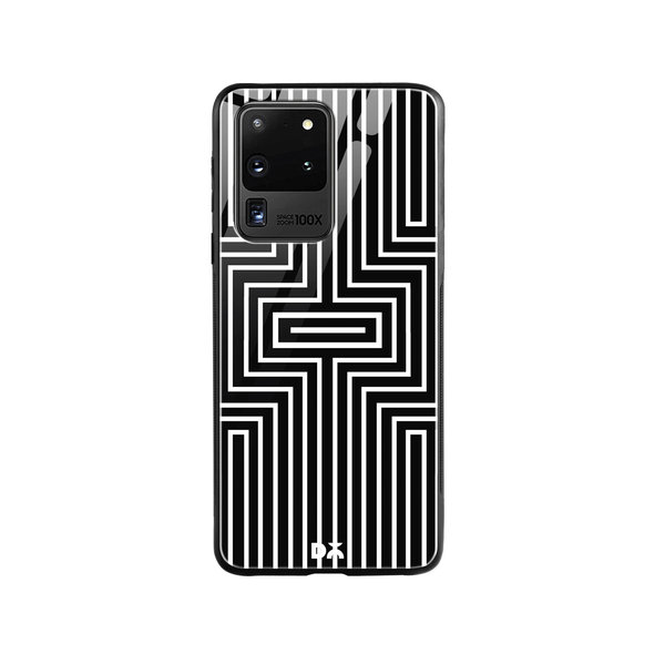 

DailyObjects Maze White Glass Case Cover For Samsung Galaxy S20 Ultra