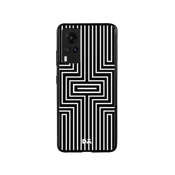 

DailyObjects Maze White Glass Case Cover For Vivo X60