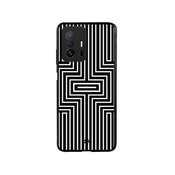 

DailyObjects Maze White Glass Case Cover For Xiaomi 11T