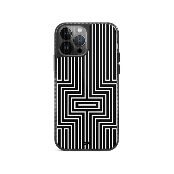 

DailyObjects Maze White Stride 2.0 Case Cover For iPhone 14 Pro