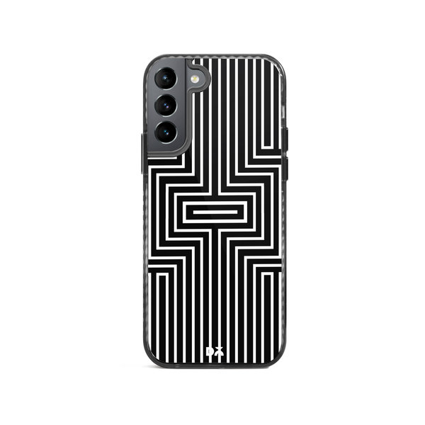 

DailyObjects Maze White Stride 2.0 Case Cover For Samsung Galaxy S22