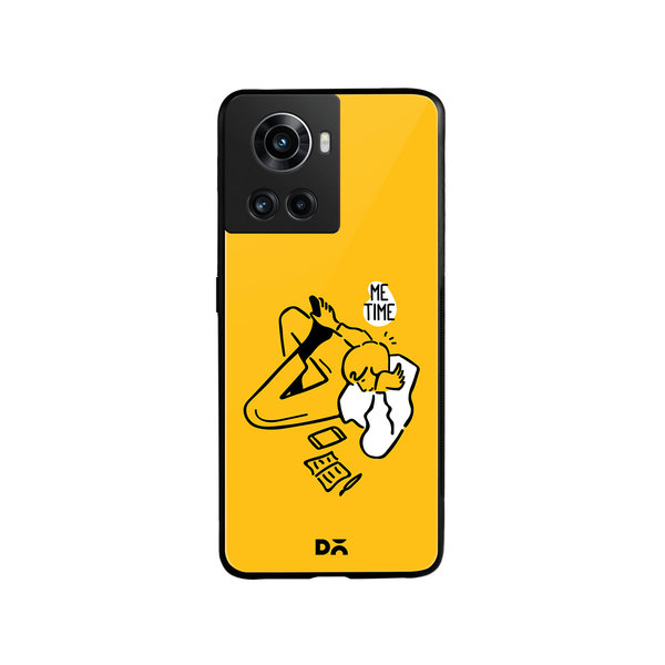 

DailyObjects Me Time Glass Case Cover For OnePlus 10R