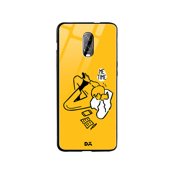 

DailyObjects Me Time Glass Case Cover For OnePlus 7
