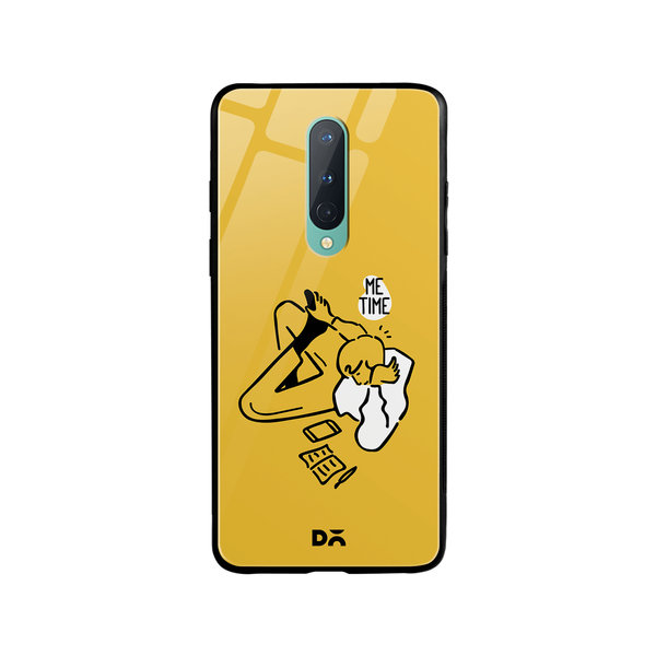 

DailyObjects Me Time Glass Case Cover For OnePlus 8