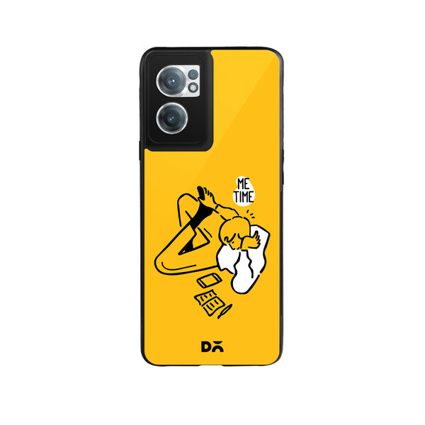 

DailyObjects Me Time Glass Case Cover For OnePlus Nord CE 2