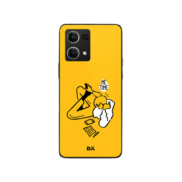 

DailyObjects Me Time Glass Case Cover For Oppo Reno 7