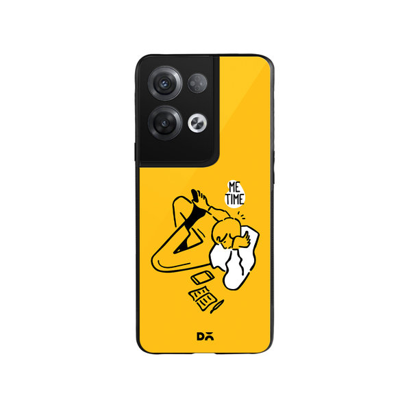 

DailyObjects Me Time Glass Case Cover For Oppo Reno 8 Pro Plus